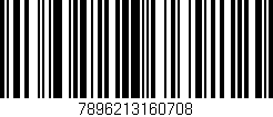 Código de barras (EAN, GTIN, SKU, ISBN): '7896213160708'