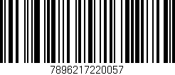 Código de barras (EAN, GTIN, SKU, ISBN): '7896217220057'