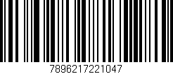 Código de barras (EAN, GTIN, SKU, ISBN): '7896217221047'