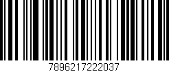 Código de barras (EAN, GTIN, SKU, ISBN): '7896217222037'