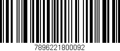 Código de barras (EAN, GTIN, SKU, ISBN): '7896221800092'