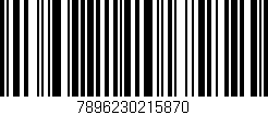 Código de barras (EAN, GTIN, SKU, ISBN): '7896230215870'