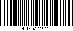 Código de barras (EAN, GTIN, SKU, ISBN): '7896243119110'