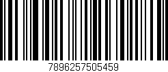Código de barras (EAN, GTIN, SKU, ISBN): '7896257505459'