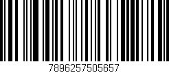 Código de barras (EAN, GTIN, SKU, ISBN): '7896257505657'