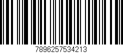 Código de barras (EAN, GTIN, SKU, ISBN): '7896257534213'