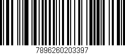 Código de barras (EAN, GTIN, SKU, ISBN): '7896260203397'