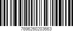 Código de barras (EAN, GTIN, SKU, ISBN): '7896260203663'