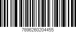 Código de barras (EAN, GTIN, SKU, ISBN): '7896260204455'