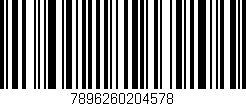 Código de barras (EAN, GTIN, SKU, ISBN): '7896260204578'