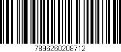 Código de barras (EAN, GTIN, SKU, ISBN): '7896260208712'