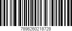 Código de barras (EAN, GTIN, SKU, ISBN): '7896260218728'
