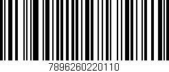 Código de barras (EAN, GTIN, SKU, ISBN): '7896260220110'