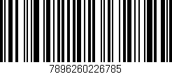 Código de barras (EAN, GTIN, SKU, ISBN): '7896260226785'