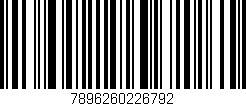 Código de barras (EAN, GTIN, SKU, ISBN): '7896260226792'