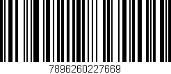Código de barras (EAN, GTIN, SKU, ISBN): '7896260227669'