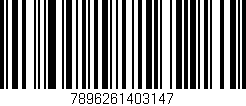 Código de barras (EAN, GTIN, SKU, ISBN): '7896261403147'