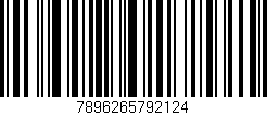 Código de barras (EAN, GTIN, SKU, ISBN): '7896265792124'