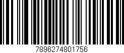 Código de barras (EAN, GTIN, SKU, ISBN): '7896274801756'