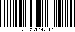 Código de barras (EAN, GTIN, SKU, ISBN): '7896278147317'