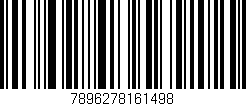 Código de barras (EAN, GTIN, SKU, ISBN): '7896278161498'