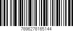 Código de barras (EAN, GTIN, SKU, ISBN): '7896278165144'