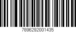 Código de barras (EAN, GTIN, SKU, ISBN): '7896292001435'