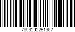 Código de barras (EAN, GTIN, SKU, ISBN): '7896292251687'