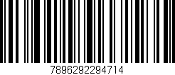 Código de barras (EAN, GTIN, SKU, ISBN): '7896292294714'