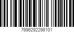 Código de barras (EAN, GTIN, SKU, ISBN): '7896292298101'
