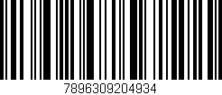 Código de barras (EAN, GTIN, SKU, ISBN): '7896309204934'