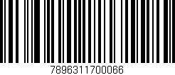 Código de barras (EAN, GTIN, SKU, ISBN): '7896311700066'