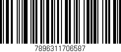 Código de barras (EAN, GTIN, SKU, ISBN): '7896311706587'
