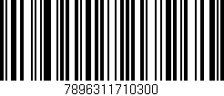 Código de barras (EAN, GTIN, SKU, ISBN): '7896311710300'
