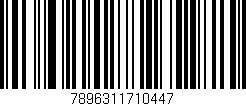 Código de barras (EAN, GTIN, SKU, ISBN): '7896311710447'
