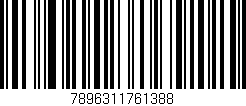 Código de barras (EAN, GTIN, SKU, ISBN): '7896311761388'