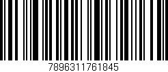 Código de barras (EAN, GTIN, SKU, ISBN): '7896311761845'