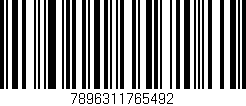 Código de barras (EAN, GTIN, SKU, ISBN): '7896311765492'