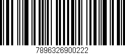 Código de barras (EAN, GTIN, SKU, ISBN): '7896326900222'