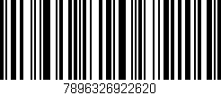Código de barras (EAN, GTIN, SKU, ISBN): '7896326922620'
