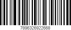 Código de barras (EAN, GTIN, SKU, ISBN): '7896326922668'