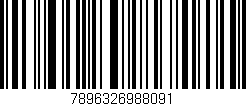 Código de barras (EAN, GTIN, SKU, ISBN): '7896326988091'