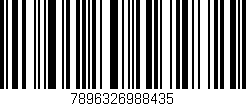 Código de barras (EAN, GTIN, SKU, ISBN): '7896326988435'
