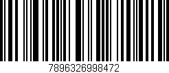 Código de barras (EAN, GTIN, SKU, ISBN): '7896326998472'
