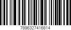 Código de barras (EAN, GTIN, SKU, ISBN): '7896327416814'