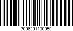 Código de barras (EAN, GTIN, SKU, ISBN): '7896331100358'