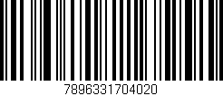 Código de barras (EAN, GTIN, SKU, ISBN): '7896331704020'