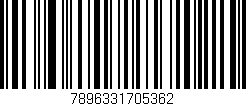 Código de barras (EAN, GTIN, SKU, ISBN): '7896331705362'