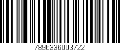 Código de barras (EAN, GTIN, SKU, ISBN): '7896336003722'