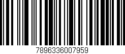 Código de barras (EAN, GTIN, SKU, ISBN): '7896336007959'